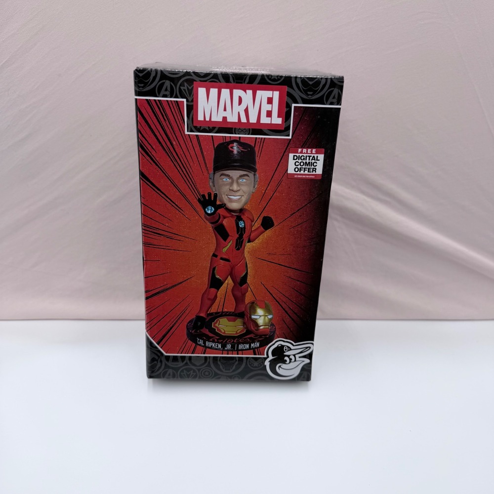 Marvel Cal Ripken Jr Iron Man Bobblehead Baltimore Orioles MLB Collectible